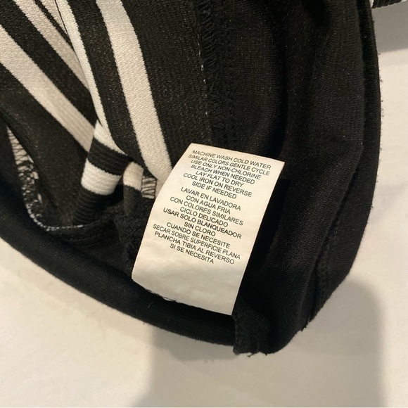 ⭐️ Speechless Halter Mini Dress size small Blk/Wht Band Waist Retro - Picture 7 of 10